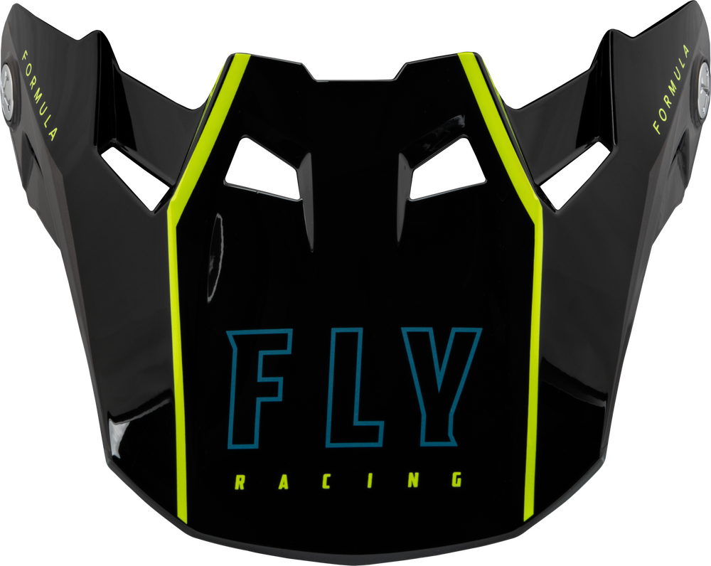 Fly Racing Formula Carbon Tracer Visor — Hi-Vis Yellow/Black