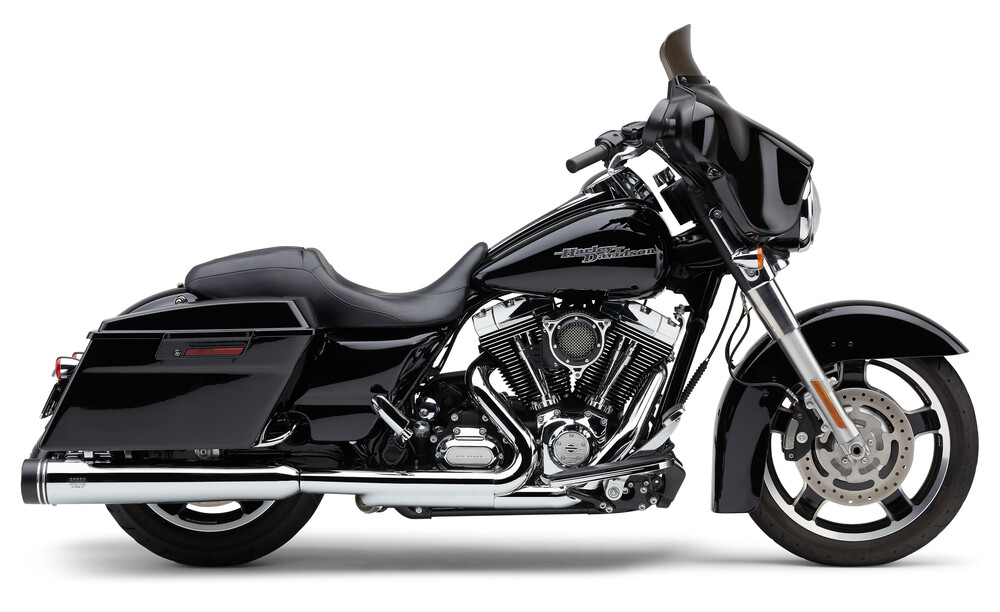 COBRA 4.5" GROOVE TIP SLIP-ON CHROME FLH/FLT 95-16