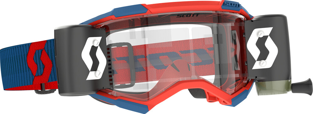 Scott Fury WFS Goggle — Dark Blue/Neon Red