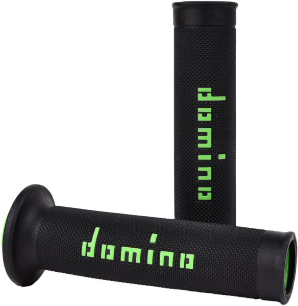 DOMINO RACING MOTOGP GRIPS BLACK/GREEN PAIR