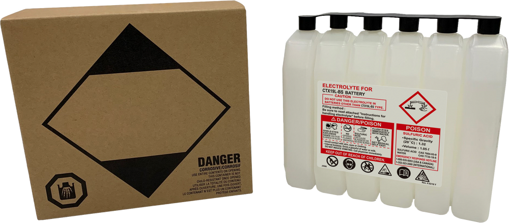 FIRE POWER SEALED BATTERY ELECTROLYTE PACK 1050CC