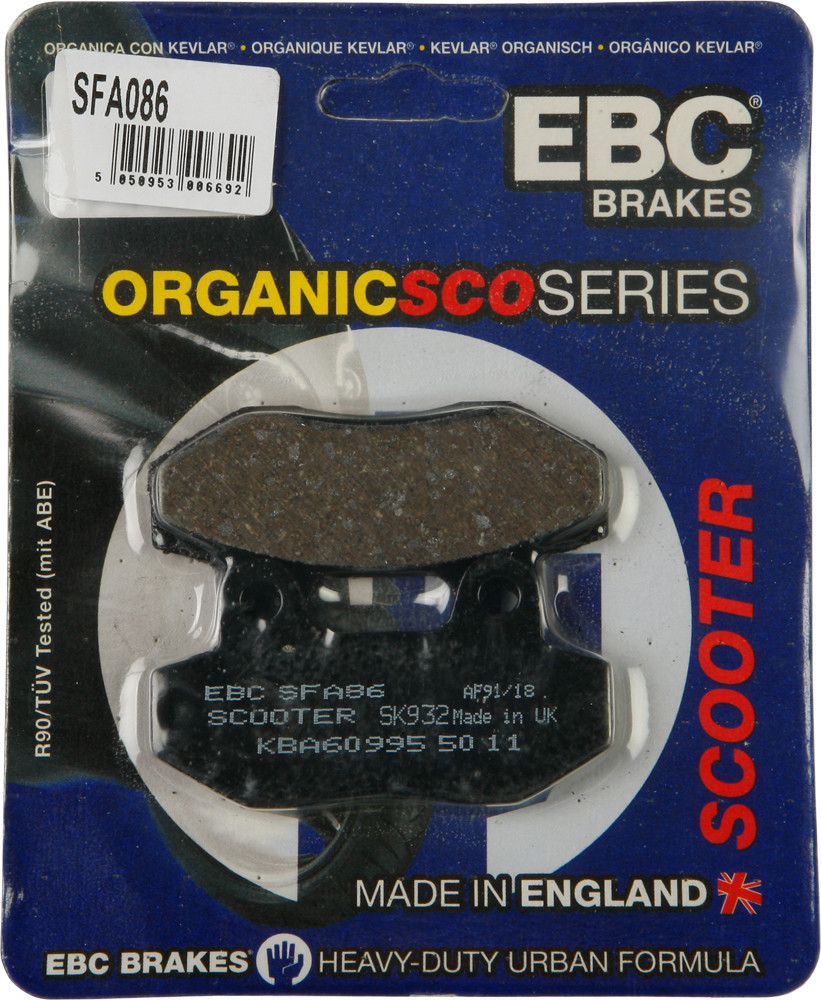 EBC BRAKE PADS SFA86 ORGANIC