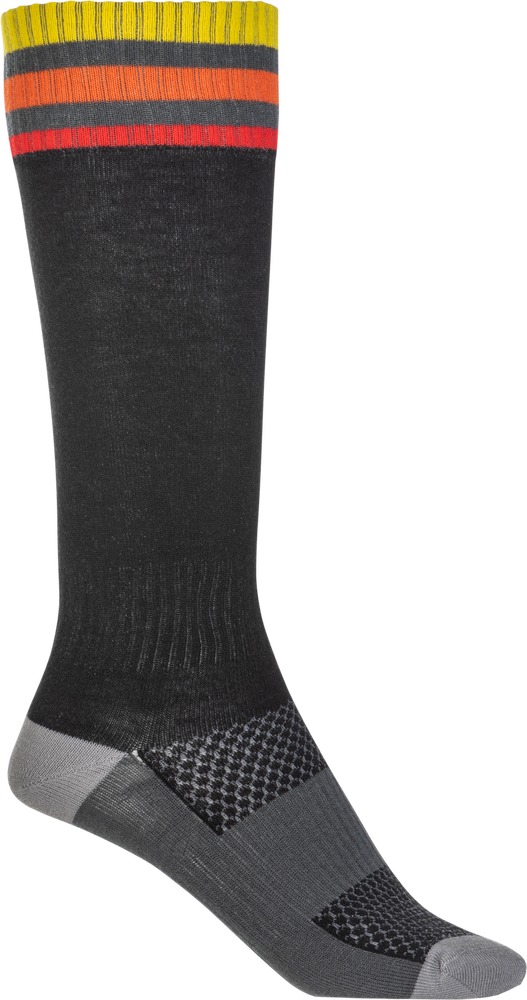 FLY RACING MX SOCKS THIN BLACK SM/MD