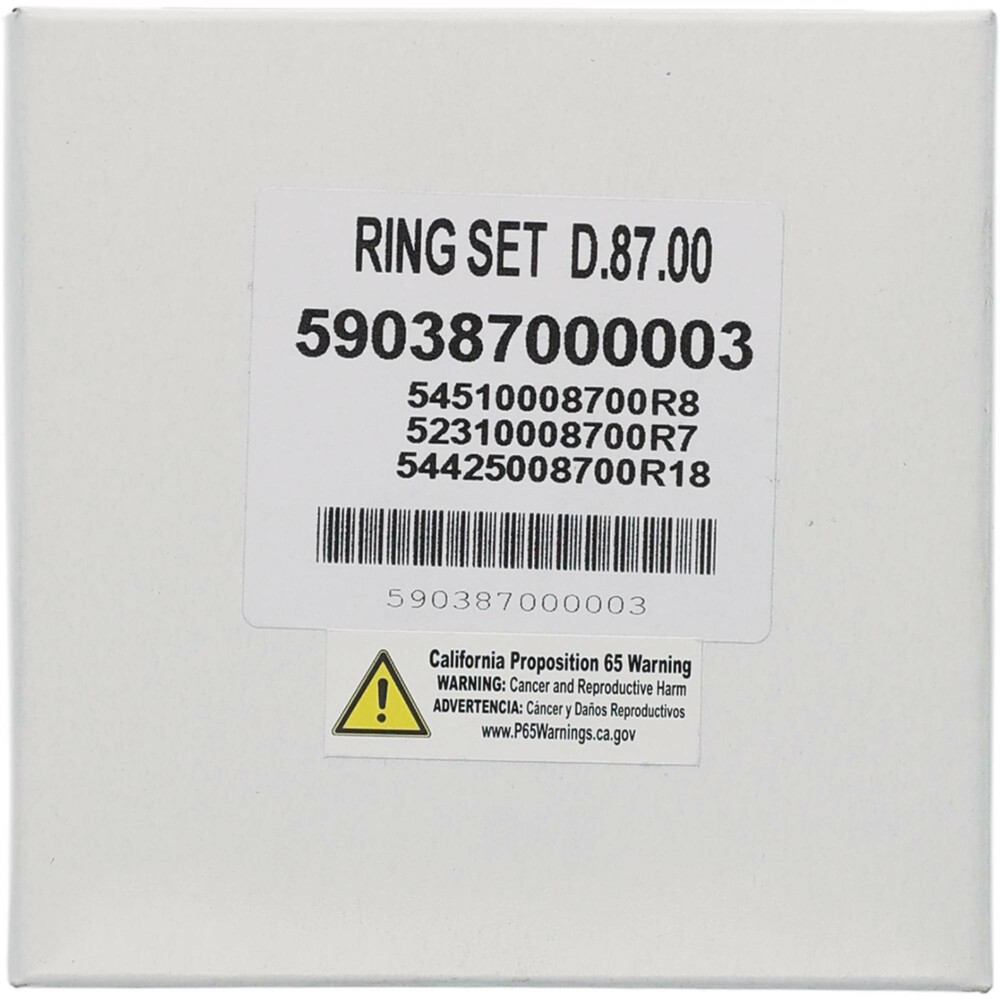 VERTEX PISTON RINGS 86.96MM HON FOR VERTEX PISTONS ONLY