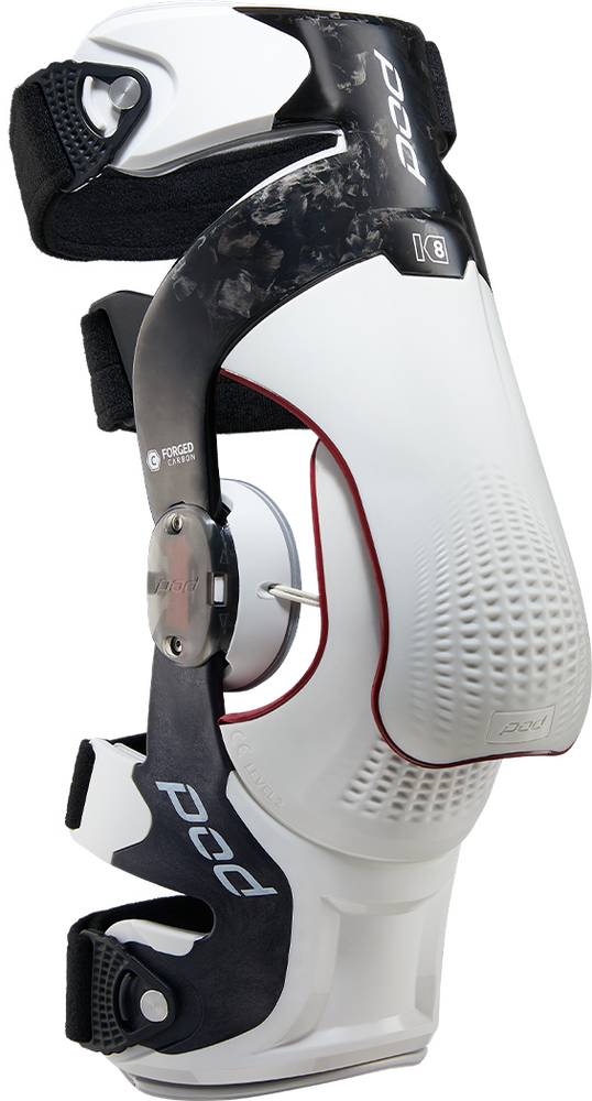 Pod K8 3.0 Knee Brace — Carbon/White