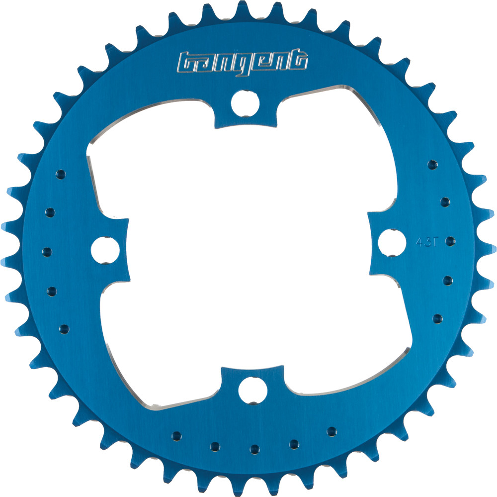 Tangent 4-Bolt Chainring Blue 37t