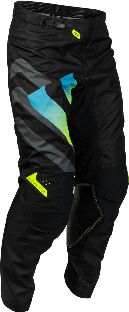 Fly Racing Kinetic Volt Pants (2027) — Black/Grey/Teal/Yellow