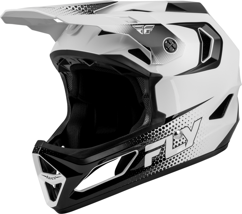 Fly Racing Youth Rayce Sonar Bicycle Helmet (2027) — White/Black
