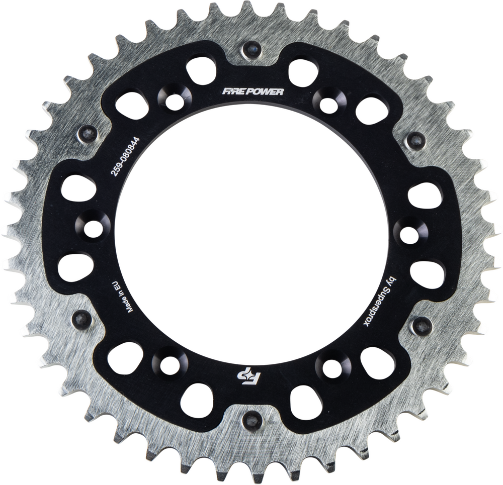 FIRE POWER REAR SPROCKET HYBRID 44T BLK/SIL