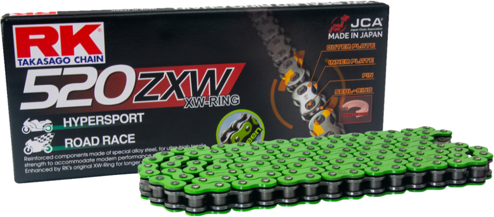 Rk Excel Mm520zxw Drive Chain Green 520 X 120