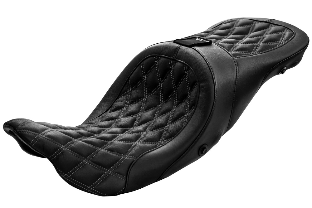 Danny Gray Long Haul 2-Up Seat With Backrest Capability For Harley Touring 2008-2025