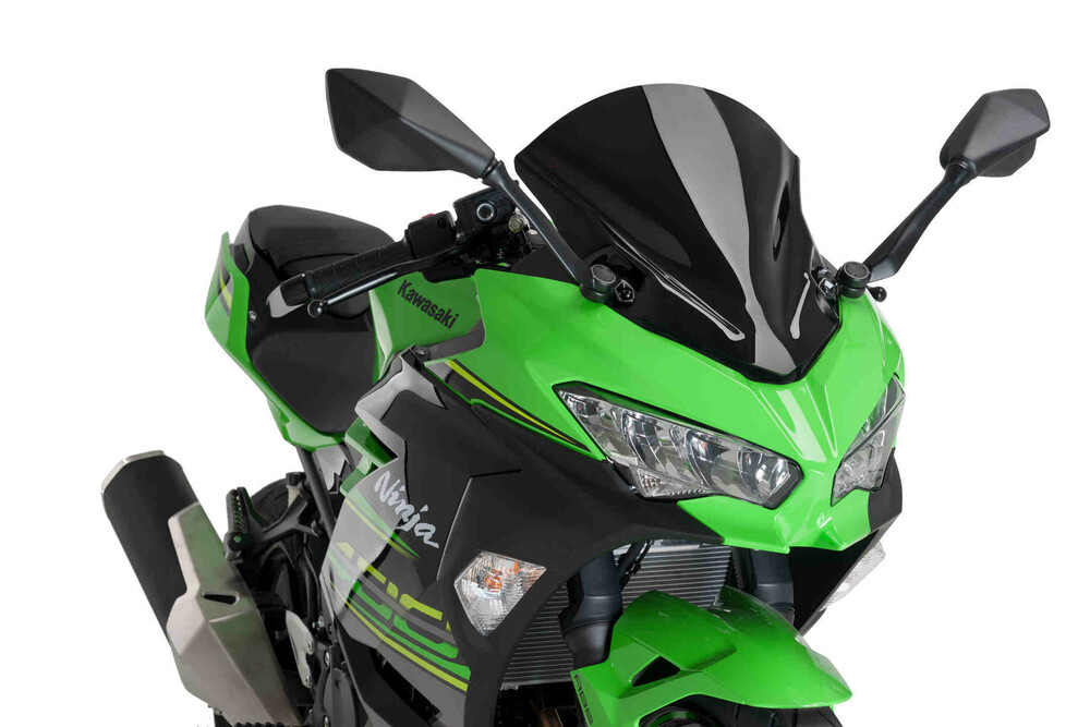 PUIG WINDSCREEN Z-RACING BLACK KAW