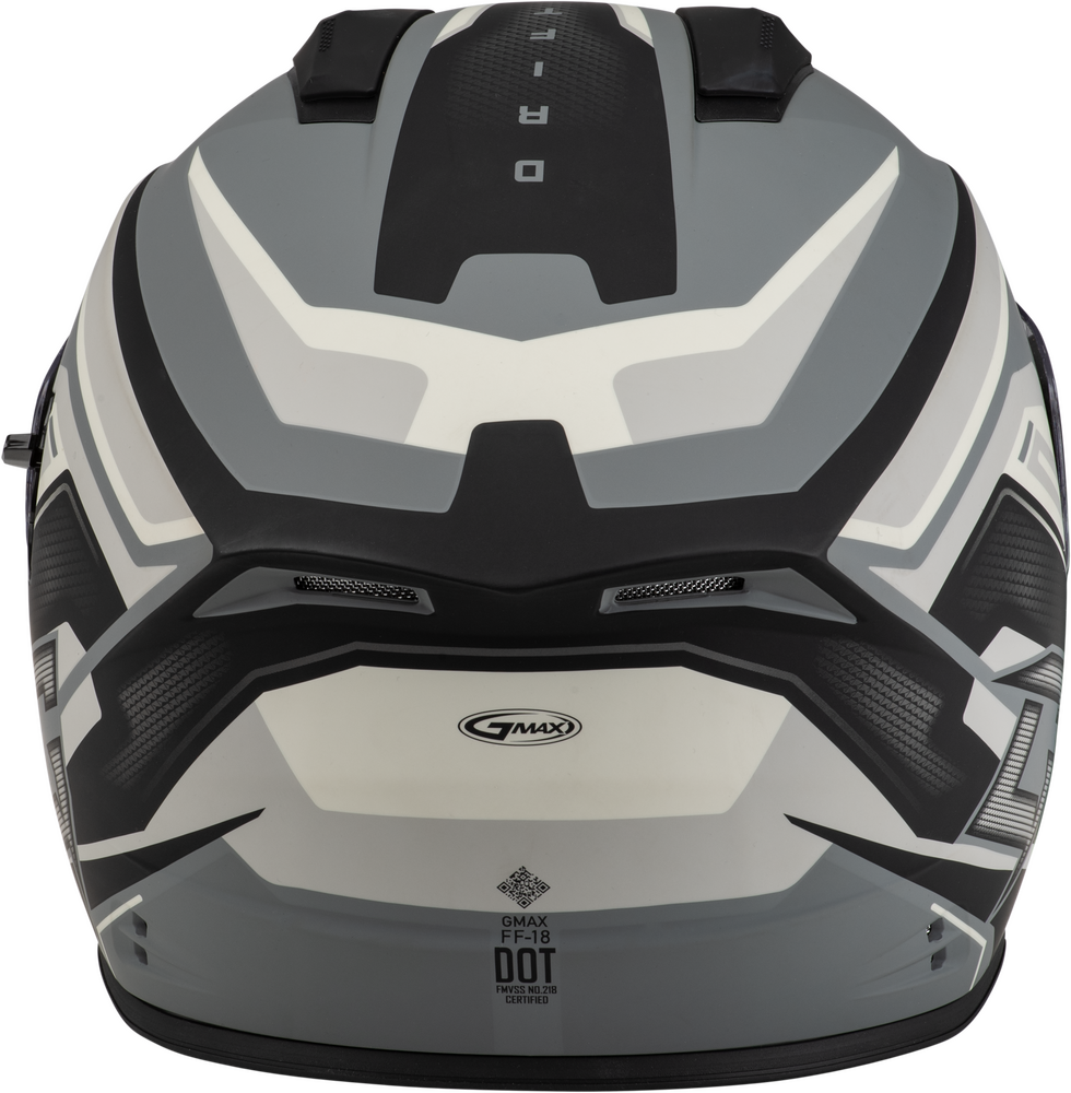 GMAX FF-18 DRIFT HELMET MATTE GREY/SILVER/BLACK SM