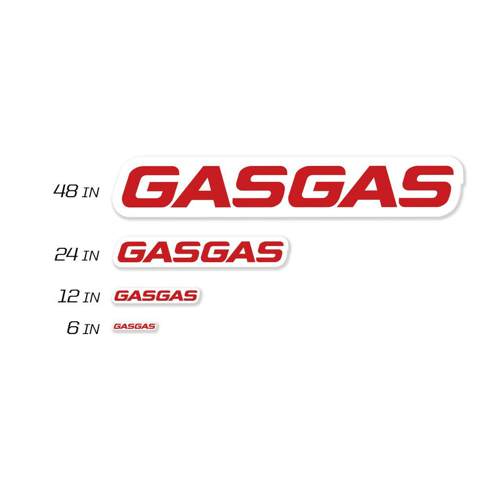 D-COR 6" GASGAS DECAL 8 MIL