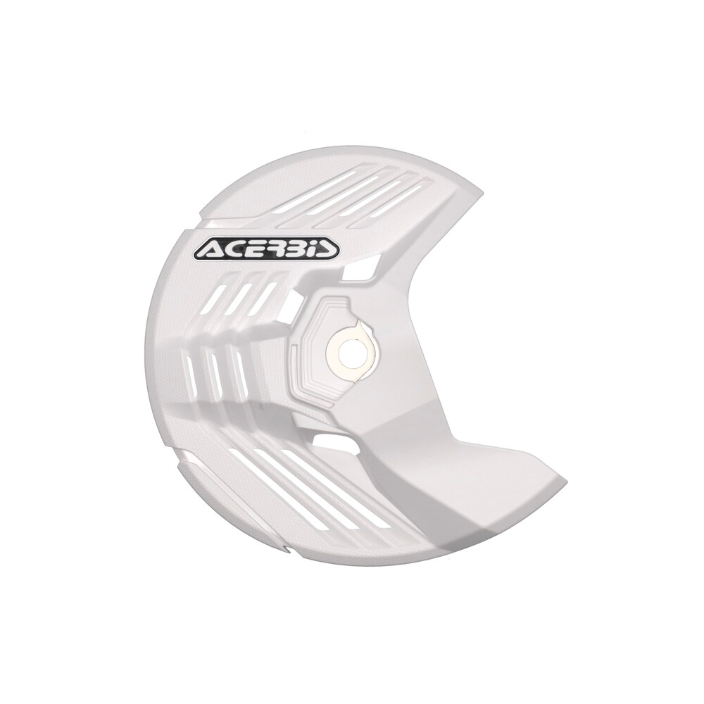 ACERBIS LINEAR FRONT DISC COVER HON/KAW/SHER/YAM WHT