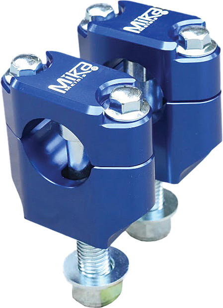 BAR CLAMPS RUBBER MOUNTED 1-1/8" BLU