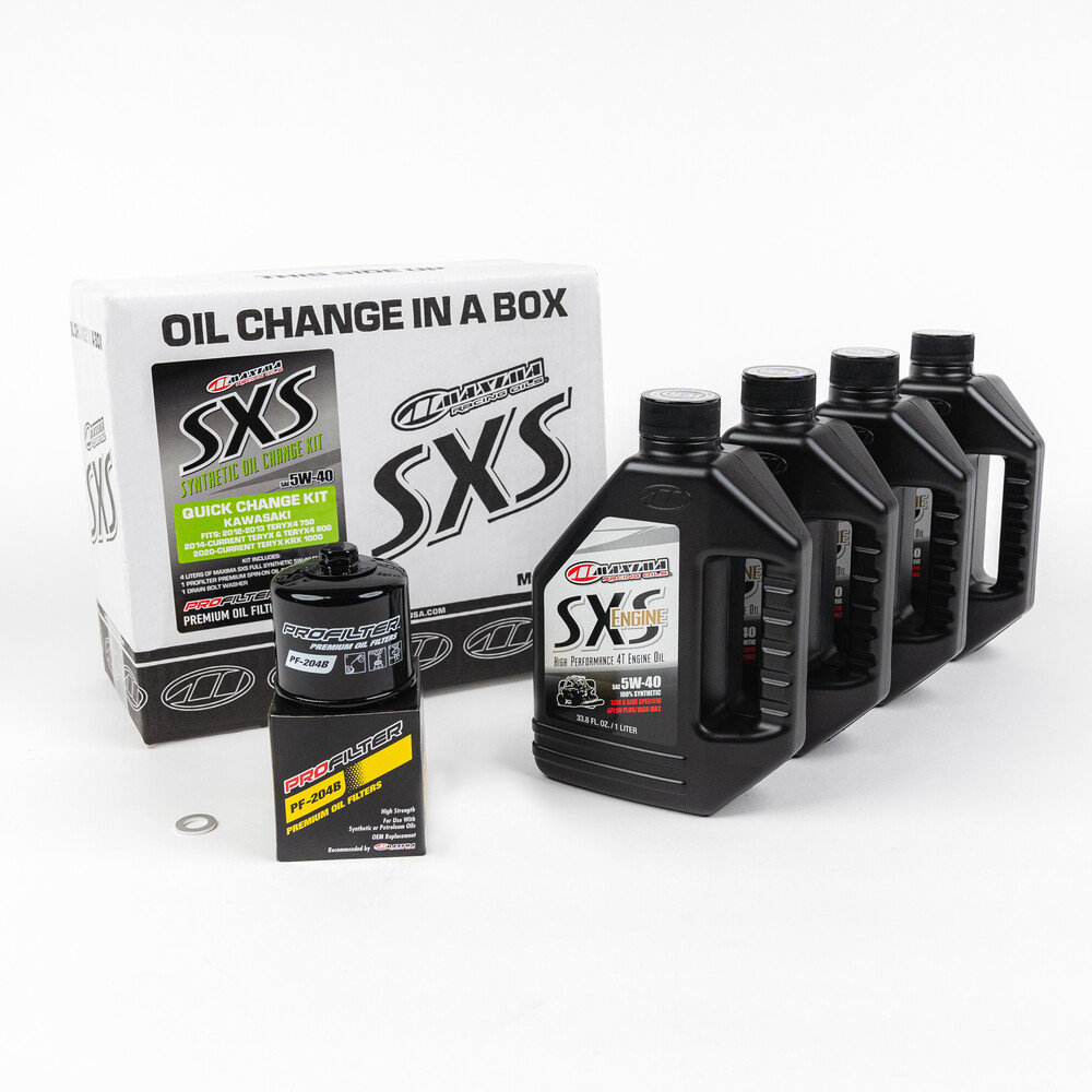 MAXIMA SXS QUICK CHANGE KIT 5W40 WITH OIL FILTER KAW KRX