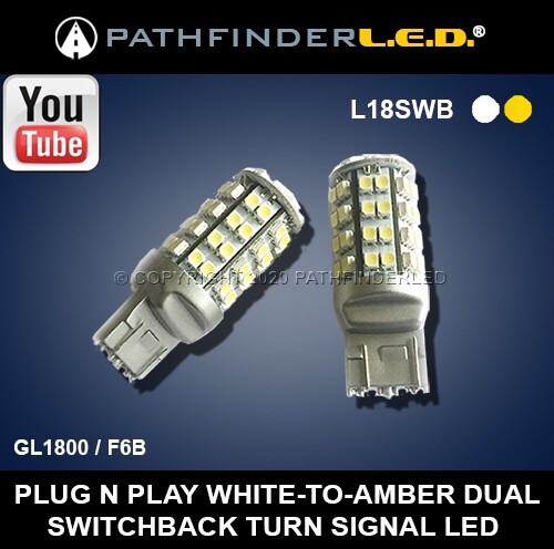 PATHFINDER LED TURN SIGNAL BULBS SWITCHBACK WHITE/AMBER PR