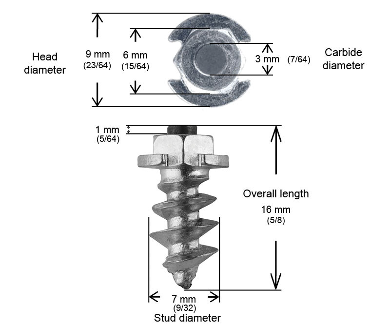 IGRIP 15MM SHOULDER SCREW STUDS QTY 200