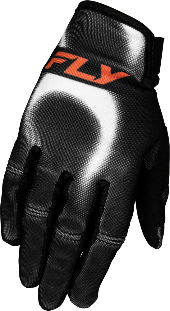 Fly Racing Youth Kinetic Torch Gloves (2027) — Black/White/Orange