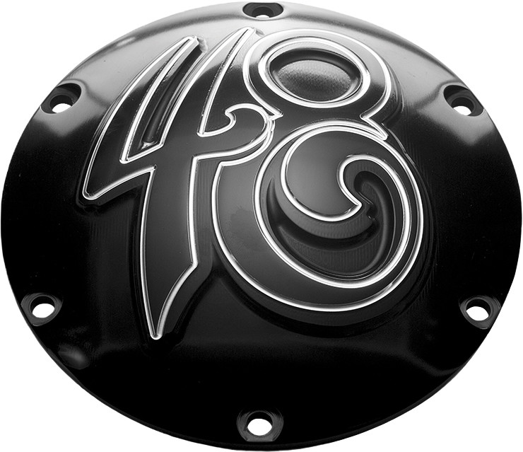 BILLET DERBY COVER SPORSTER 48 BLACK