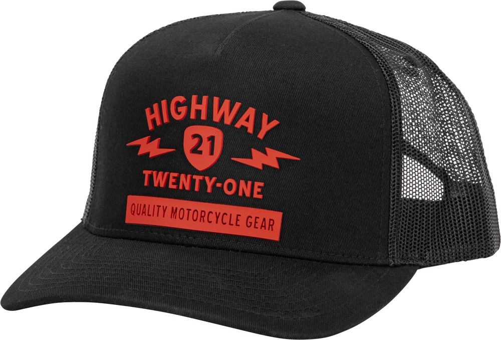 HIGHWAY 21 SPARK HAT BLACK/RED