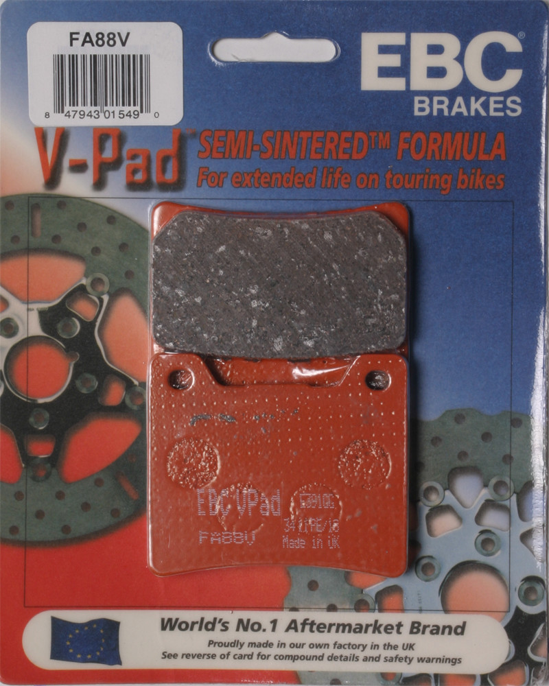 EBC FA88V Semi-Sintered Rear Brake Pads / FA88V