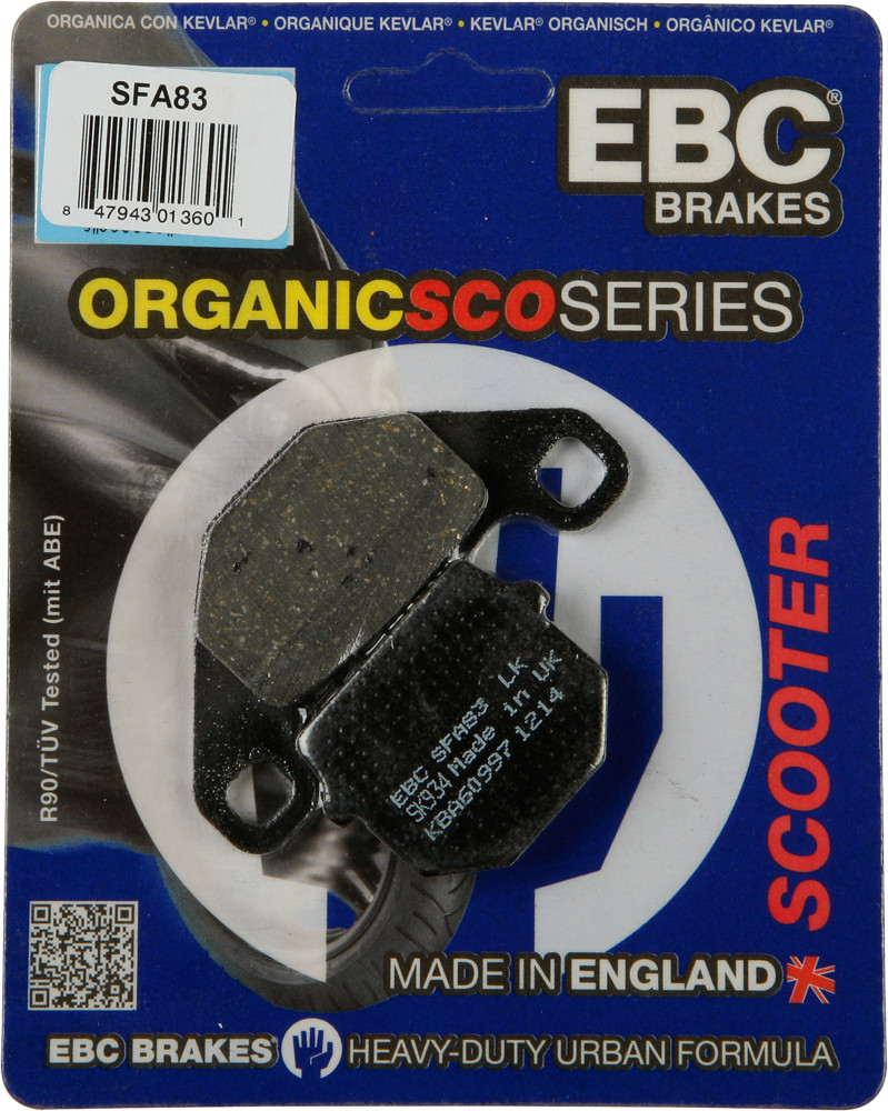 EBC BRAKE PADS SFA83 ORGANIC