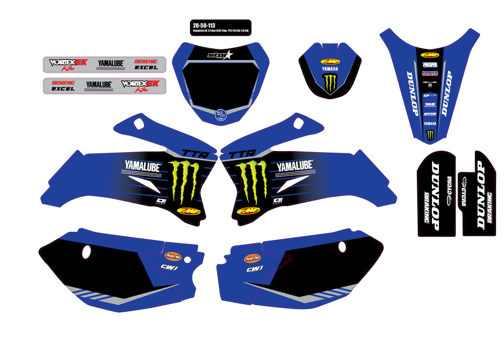 D-Cor Complete Kit 23 Blue Mey Ttr 110 Blk Bg