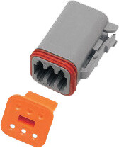 Namz Custom Cycle 6-Wire Grey Deutsch Plug & Wdglck Hd# 72136-94gy