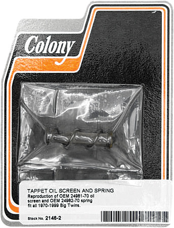 Colony Machine Tappet Oil Screen/Spring Big Twin 70-99