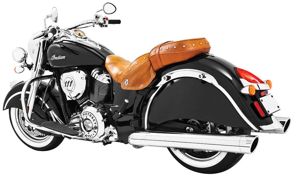 Freedom Liberty Slip-Ons 4" Chrome W/Chrome Tip `14-20 Indian