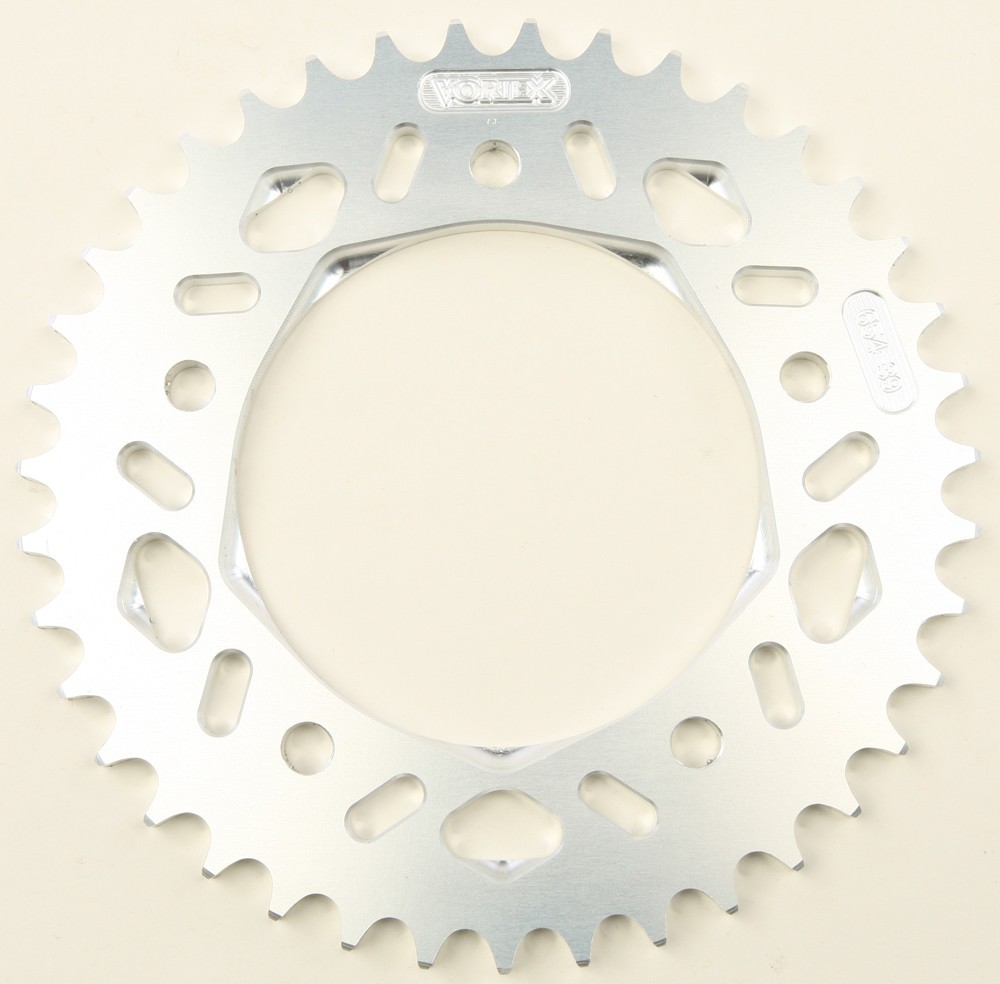 VORTEX REAR SPROCKET ALUMINUM 39T-525 SIL YAM