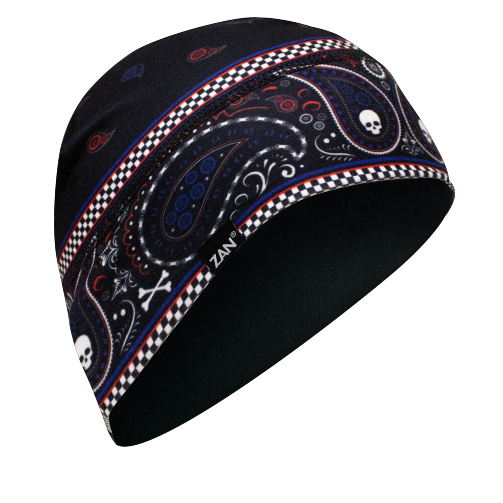 Zan Sportflex Helmet Liner/Beanie — Red/White/Blue