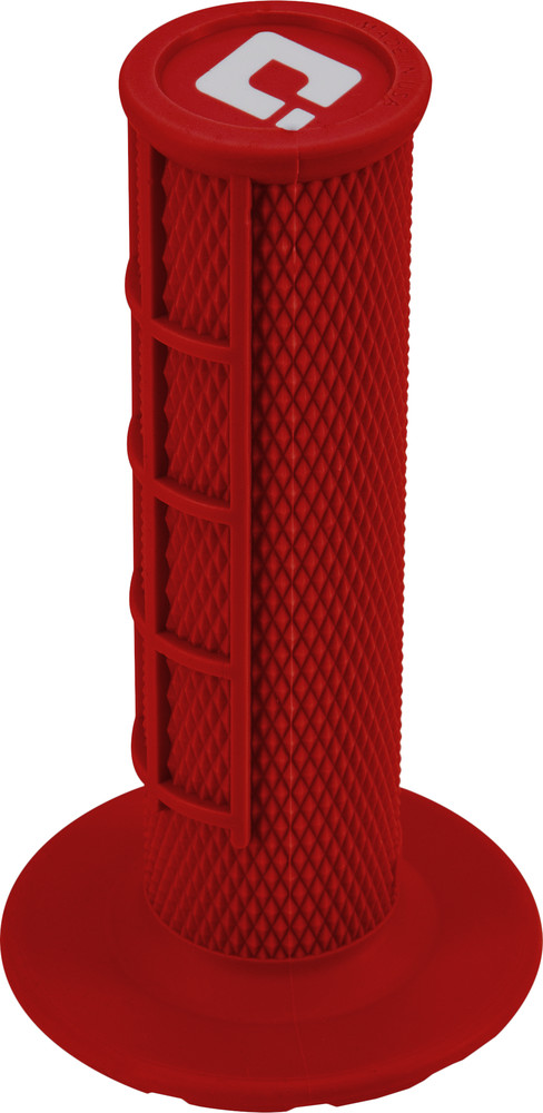 ODI HALF WAFFLE LOCK-ON GRIP RED