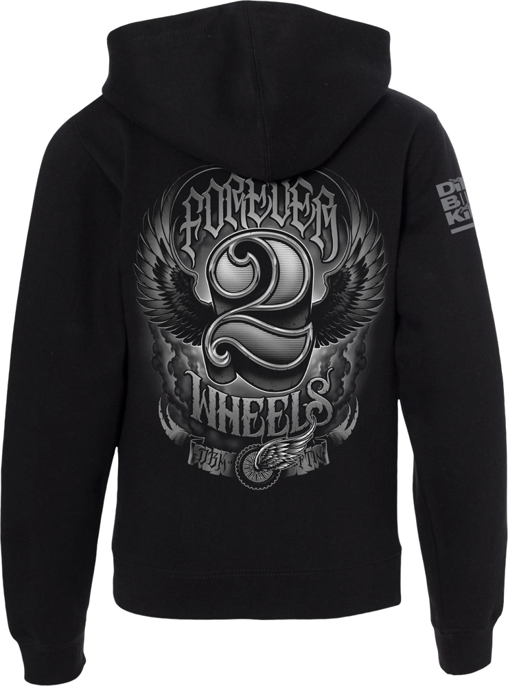 Dbk Two Wheels Youth Hoodie Black Yl