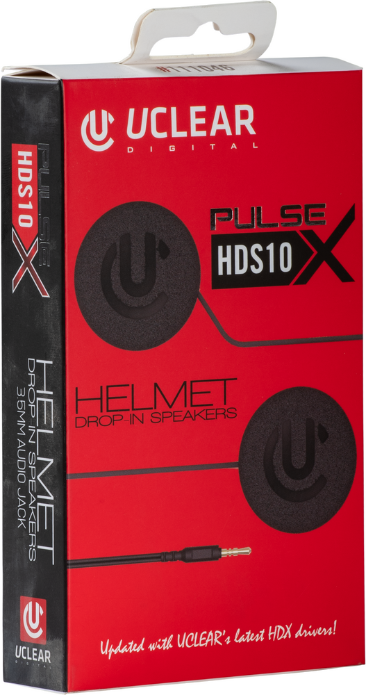 UCLEAR HDS10X HELMET SPEAKERS 40MM DIAMETER  3.5MM JACK