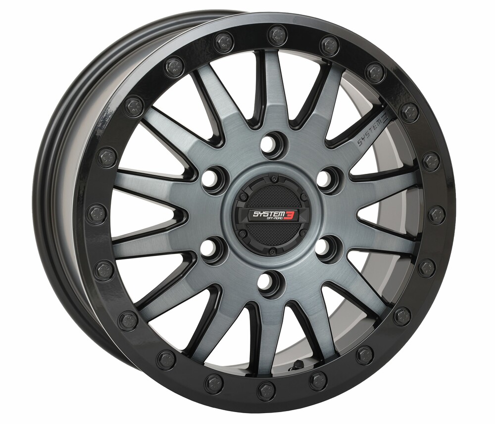 SYSTEM 3 SB8 WHEEL 15X7 6+1 (+68MM) 6/5.5 MATTE BRUSHED GREY