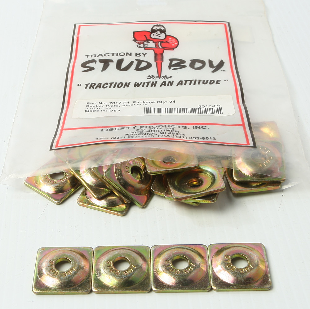 STUD BOY SQUARE BACKER PLATES STEEL 24/PK