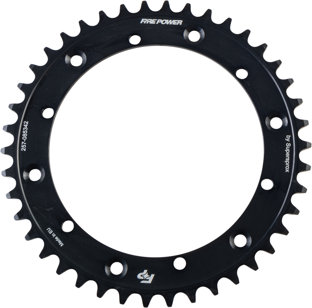 FIRE POWER REAR SPROCKET STEEL 42T BLK