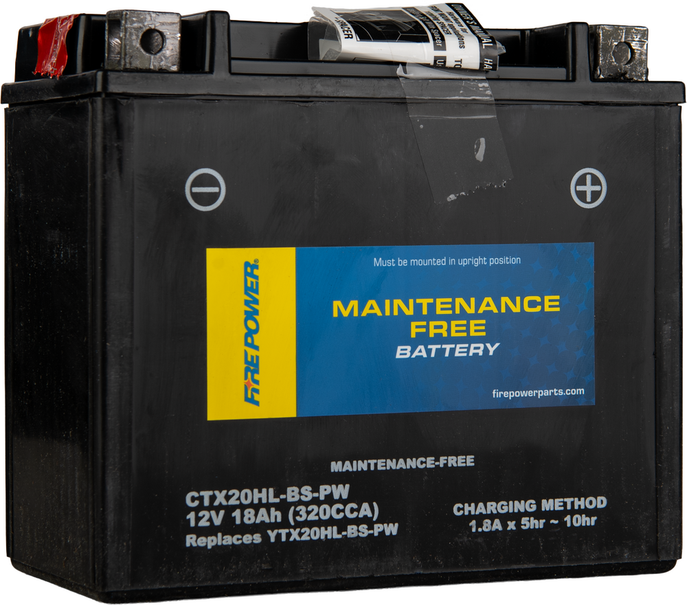 Fire Power Battery Ctx20hl-Bs-Pw Maintenance Free
