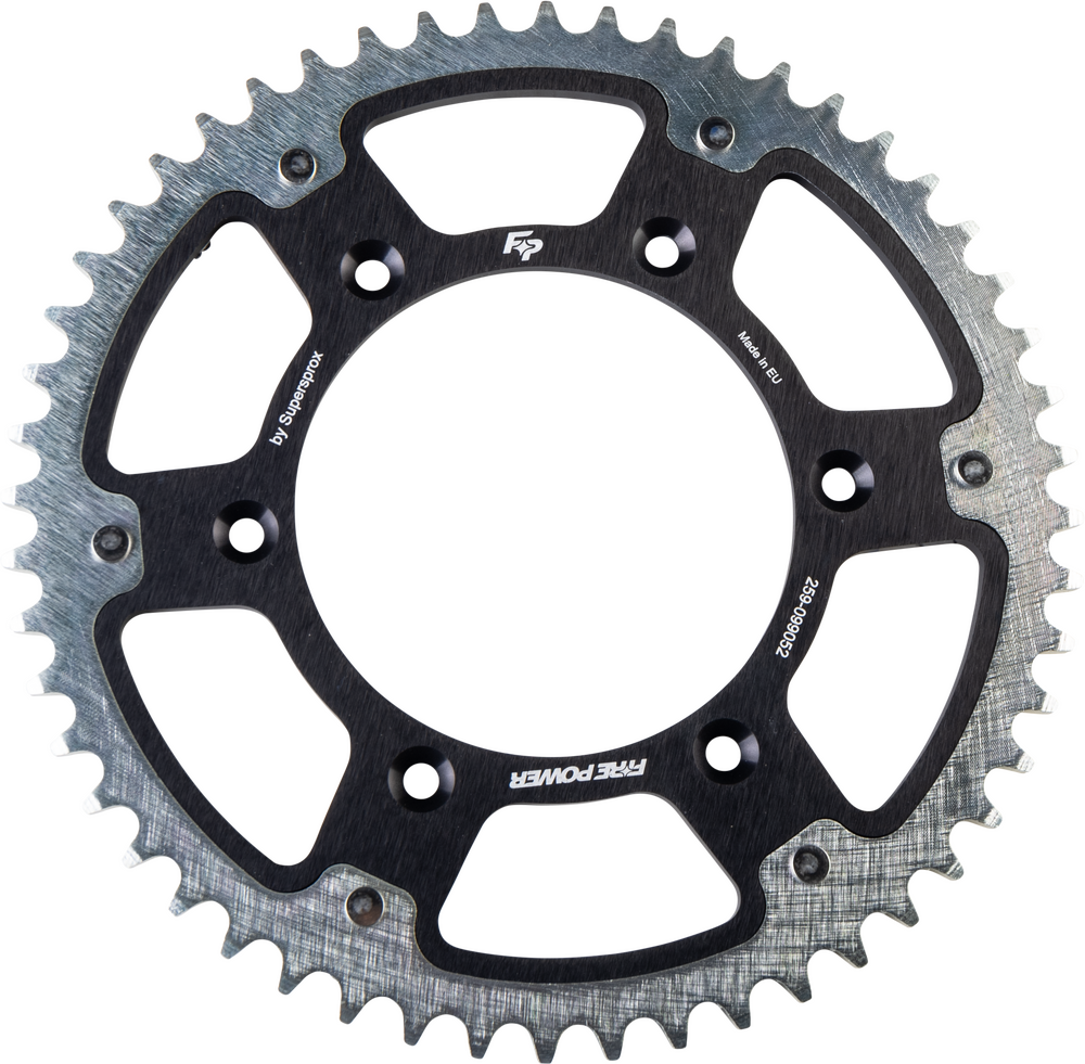 REAR SPROCKET HYBRID 52T BLK/SIL