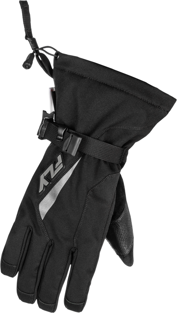 Fly Racing Title Gauntlet Gloves (2026) — Black/Grey