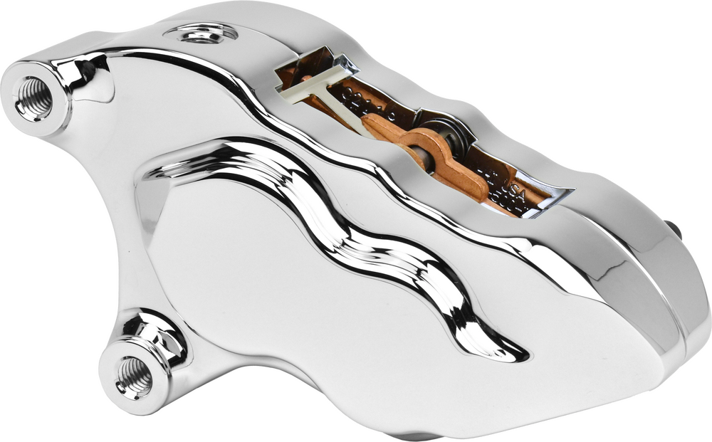 HAWG HALTERS INC 4 PISTON FRONT CALIPER L/H CHROME W/ 11.8" ROTOR