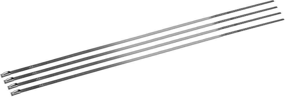 DEI LOCKING TIES STAINLESS STEEL 14" 4/PK