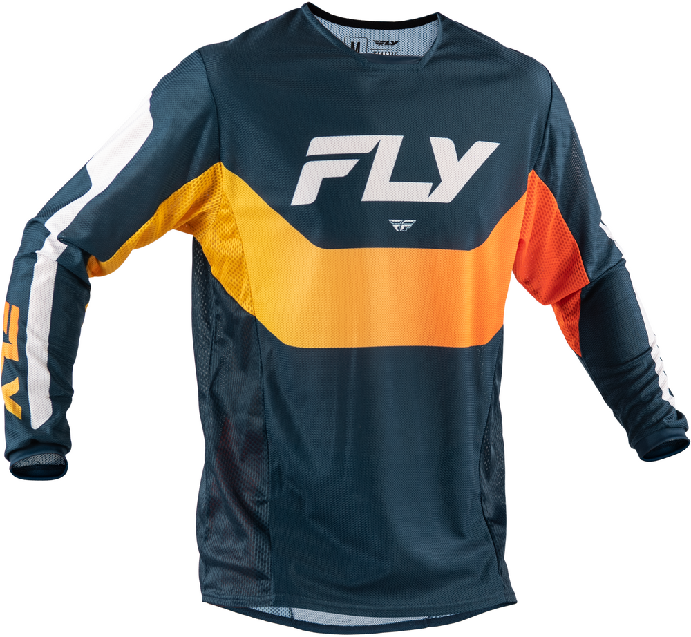 Fly Racing Kinetic Mesh Jersey (2026.5) — Navy/Orange