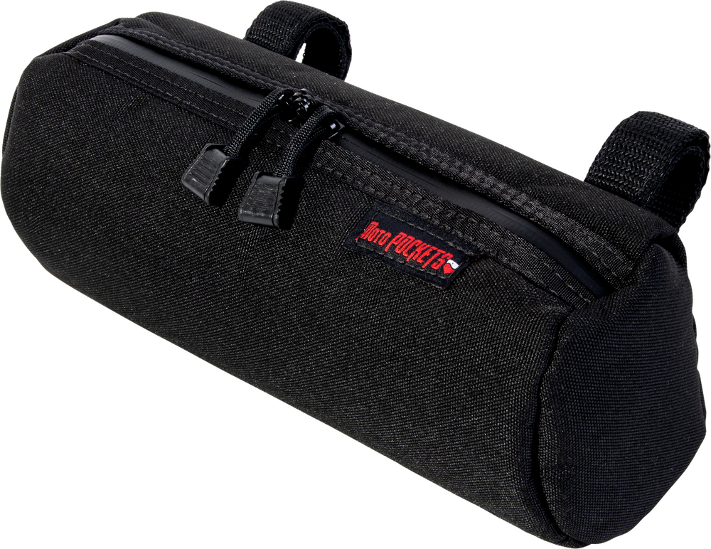 Moto Pockets Handlebar Bag Horiz Mnt Black 10.5x4