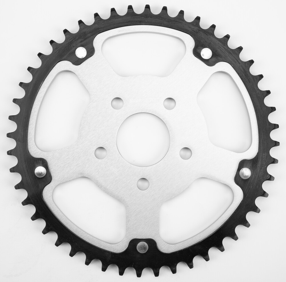 REAR STEALTH SPROCKET ALU/STL 48T-530 SLV HD