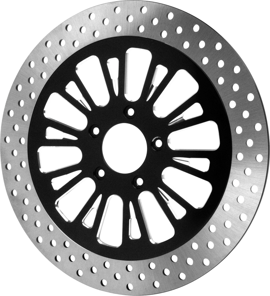 13" FRONT BRAKE ROTOR 2.22" ID BLACK CARRIER