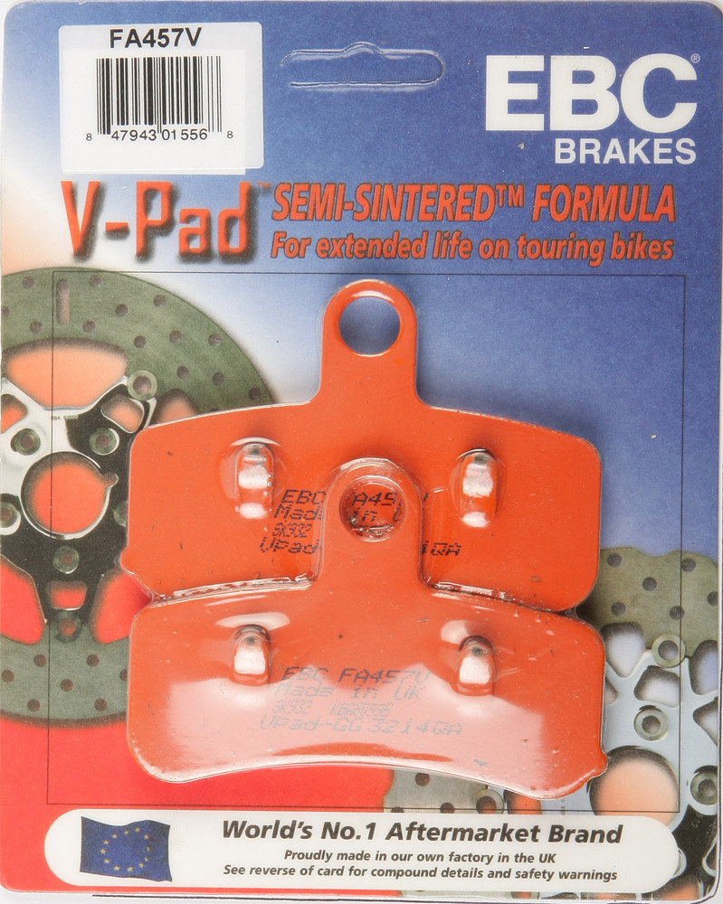 EBC Brakes Semi-Sintered Front Brake Pads For Harley Dyna / Softail 2008-2017
